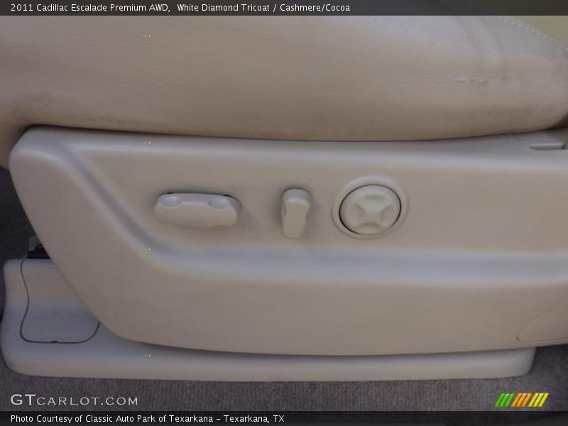White Diamond Tricoat / Cashmere/Cocoa 2011 Cadillac Escalade Premium AWD