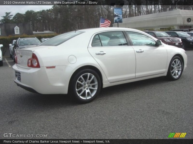 White Diamond Tricoat / Ebony 2010 Chevrolet Malibu LTZ Sedan