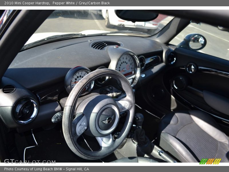 Pepper White / Grey/Carbon Black 2010 Mini Cooper Hardtop