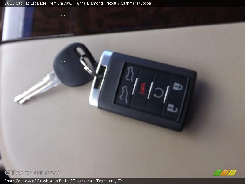 White Diamond Tricoat / Cashmere/Cocoa 2011 Cadillac Escalade Premium AWD