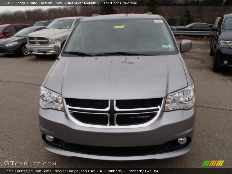 Billet Silver Metallic / Black/Light Graystone 2013 Dodge Grand Caravan Crew