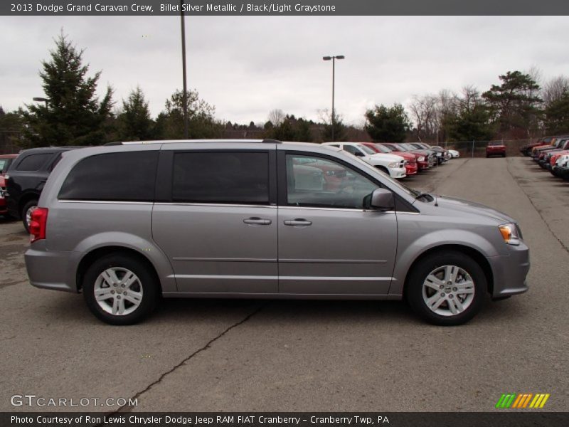 Billet Silver Metallic / Black/Light Graystone 2013 Dodge Grand Caravan Crew