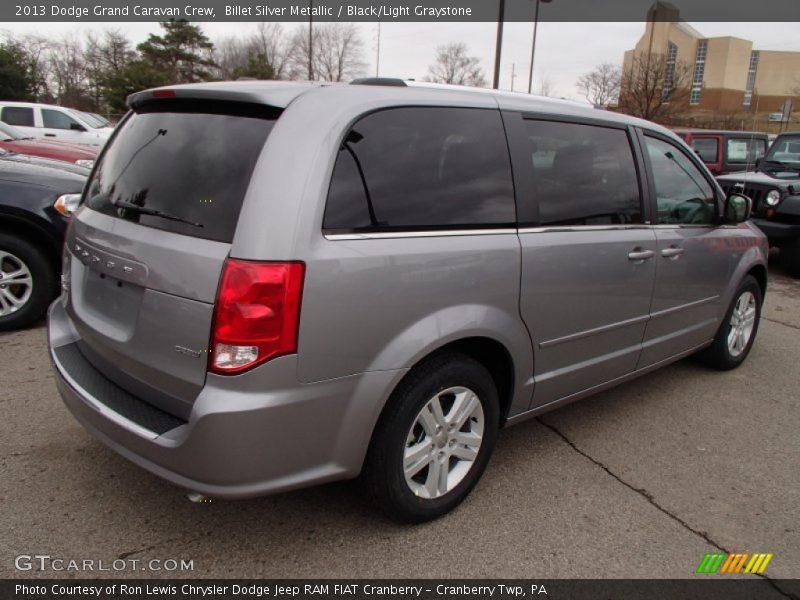 Billet Silver Metallic / Black/Light Graystone 2013 Dodge Grand Caravan Crew