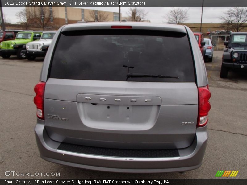 Billet Silver Metallic / Black/Light Graystone 2013 Dodge Grand Caravan Crew
