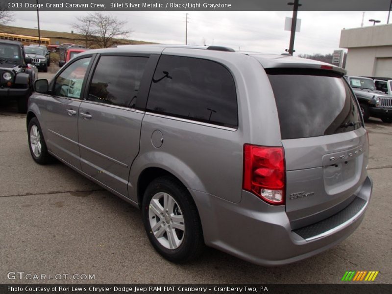 Billet Silver Metallic / Black/Light Graystone 2013 Dodge Grand Caravan Crew