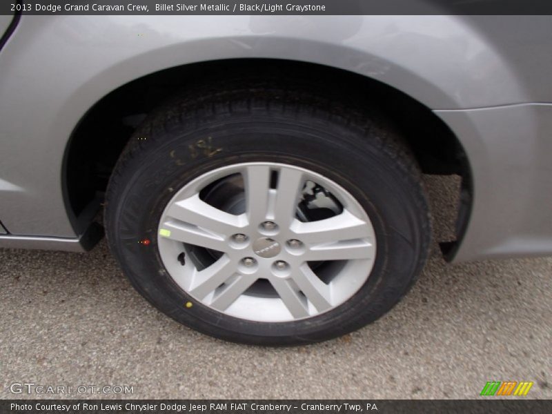 Billet Silver Metallic / Black/Light Graystone 2013 Dodge Grand Caravan Crew