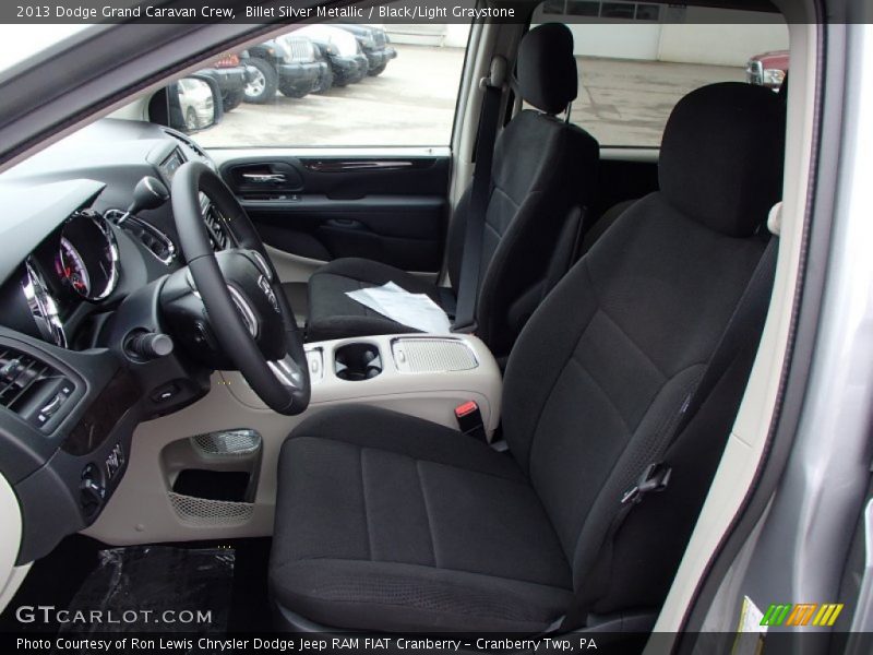 Billet Silver Metallic / Black/Light Graystone 2013 Dodge Grand Caravan Crew