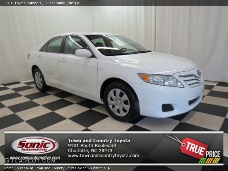 Super White / Bisque 2010 Toyota Camry LE