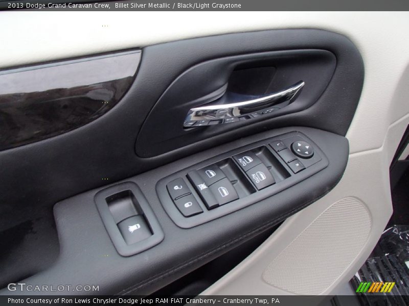 Billet Silver Metallic / Black/Light Graystone 2013 Dodge Grand Caravan Crew