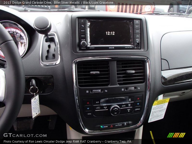 Billet Silver Metallic / Black/Light Graystone 2013 Dodge Grand Caravan Crew