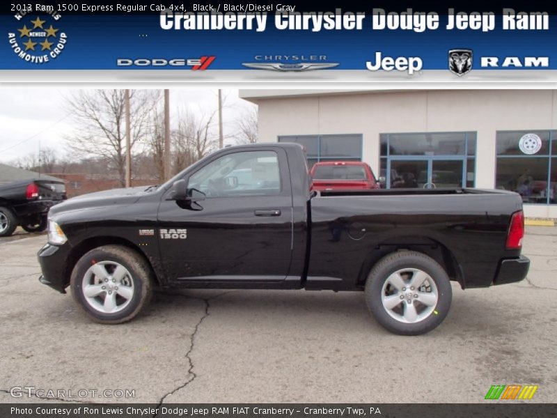 Black / Black/Diesel Gray 2013 Ram 1500 Express Regular Cab 4x4