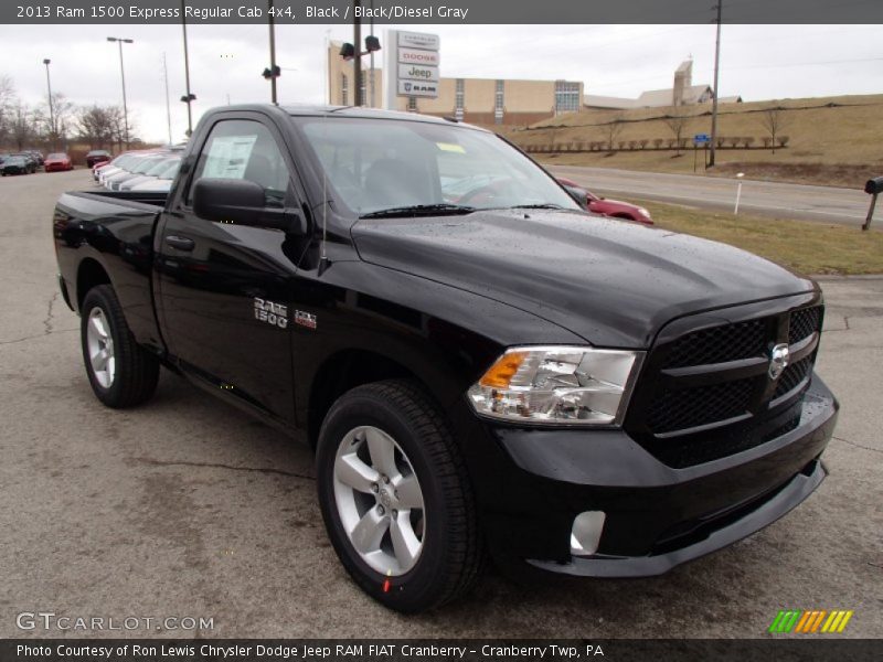 Black / Black/Diesel Gray 2013 Ram 1500 Express Regular Cab 4x4