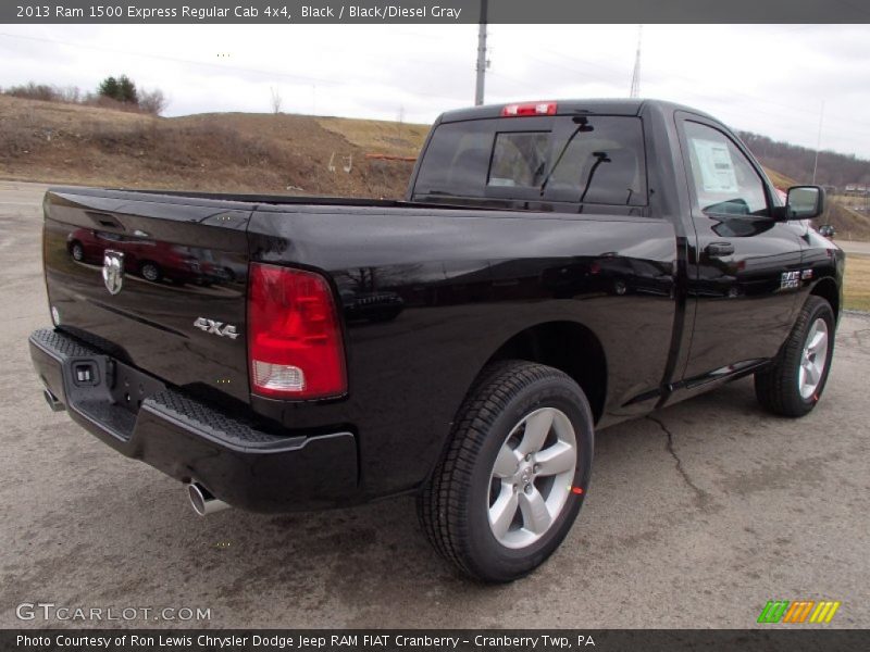 Black / Black/Diesel Gray 2013 Ram 1500 Express Regular Cab 4x4