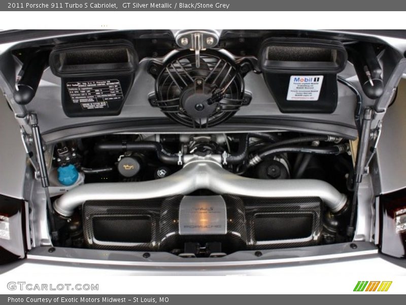  2011 911 Turbo S Cabriolet Engine - 3.8 Liter Twin-Turbocharged DOHC 24-Valve VarioCam Flat 6 Cylinder