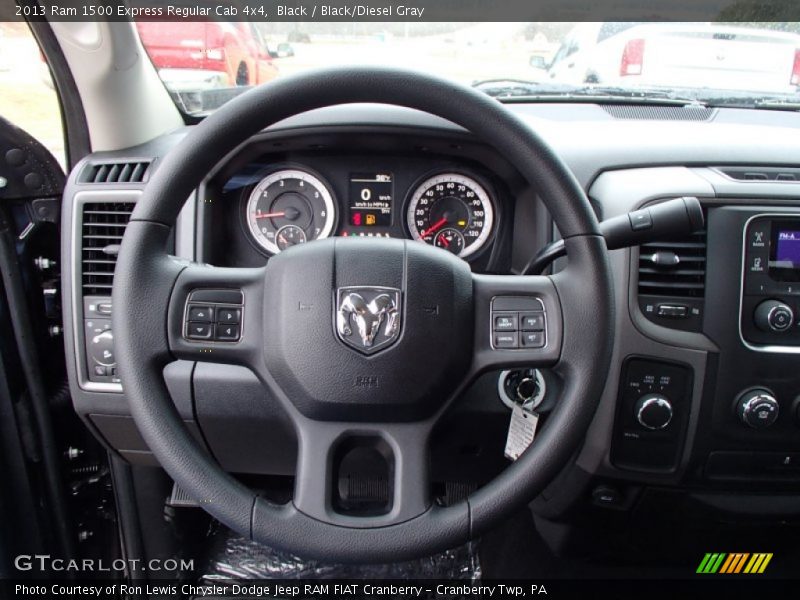 Black / Black/Diesel Gray 2013 Ram 1500 Express Regular Cab 4x4