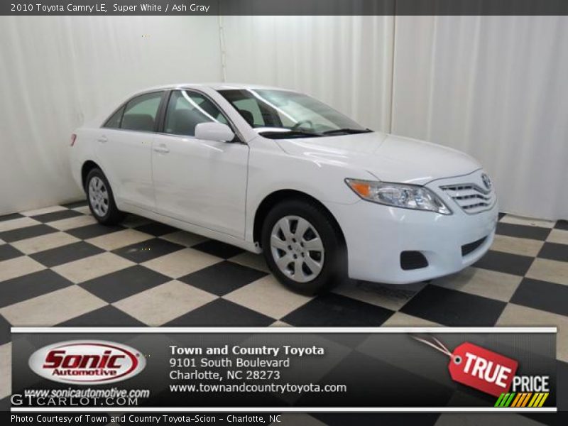 Super White / Ash Gray 2010 Toyota Camry LE