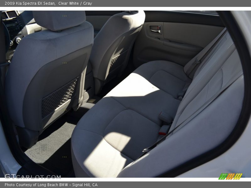 Clear White / Gray 2009 Kia Spectra EX Sedan