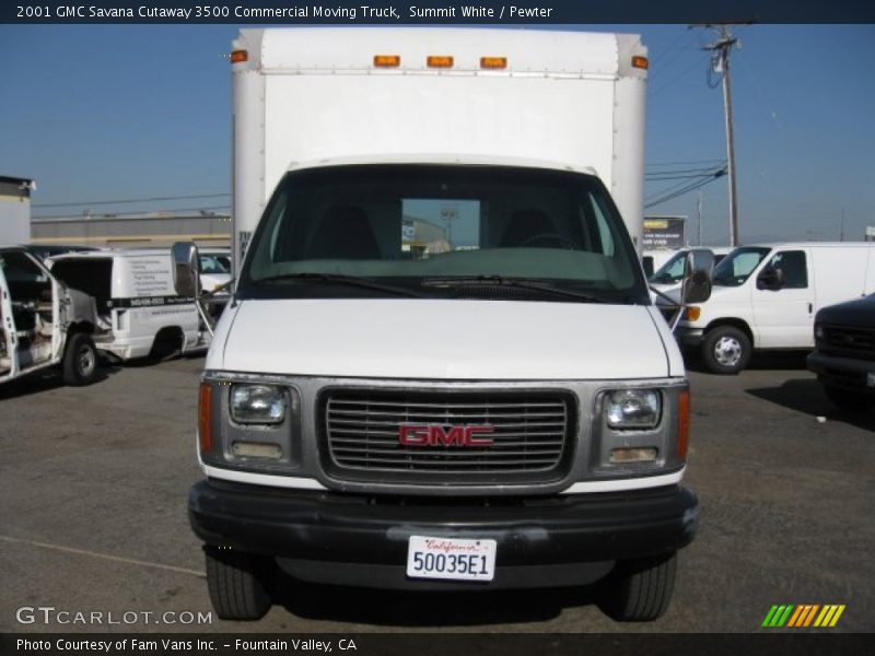 Summit White / Pewter 2001 GMC Savana Cutaway 3500 Commercial Moving Truck