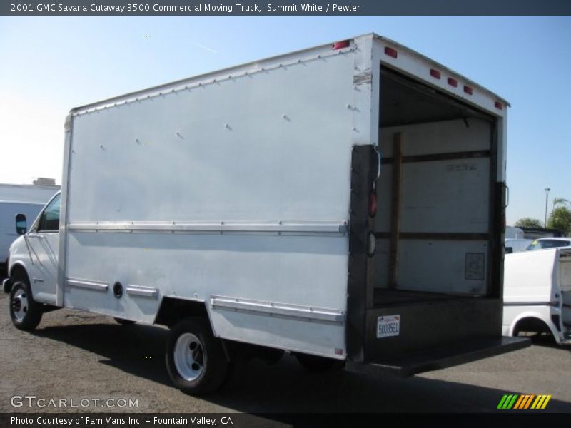 Summit White / Pewter 2001 GMC Savana Cutaway 3500 Commercial Moving Truck