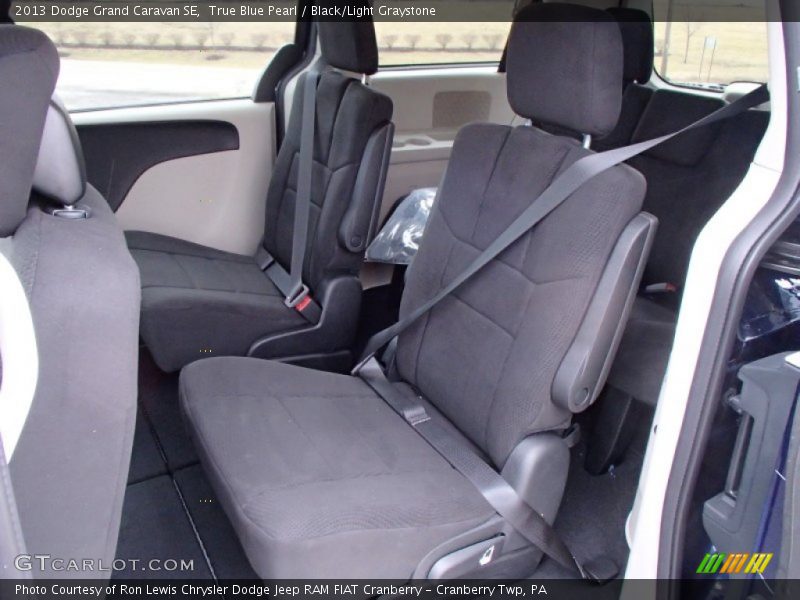 True Blue Pearl / Black/Light Graystone 2013 Dodge Grand Caravan SE