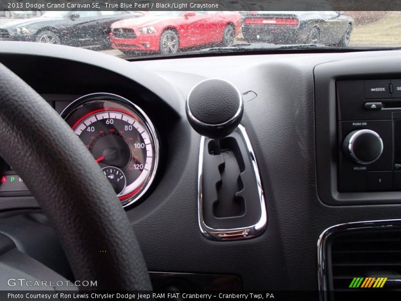 True Blue Pearl / Black/Light Graystone 2013 Dodge Grand Caravan SE