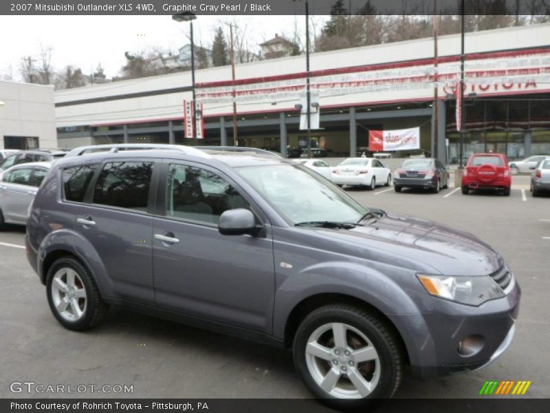 Graphite Gray Pearl / Black 2007 Mitsubishi Outlander XLS 4WD