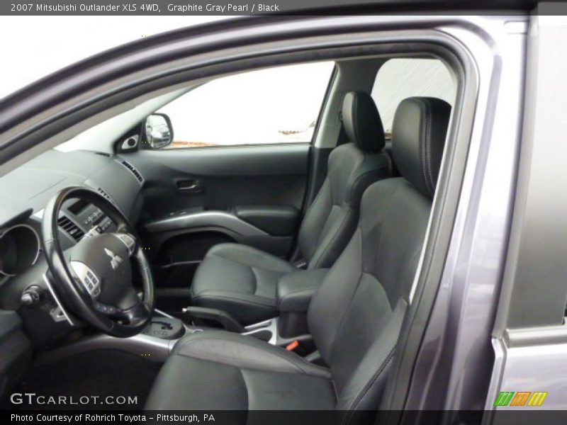Graphite Gray Pearl / Black 2007 Mitsubishi Outlander XLS 4WD