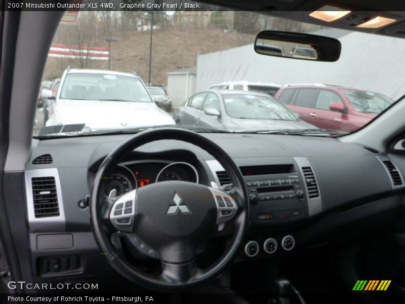 Graphite Gray Pearl / Black 2007 Mitsubishi Outlander XLS 4WD