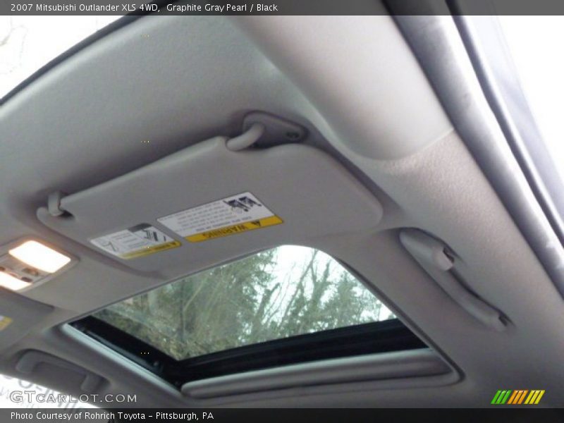 Graphite Gray Pearl / Black 2007 Mitsubishi Outlander XLS 4WD