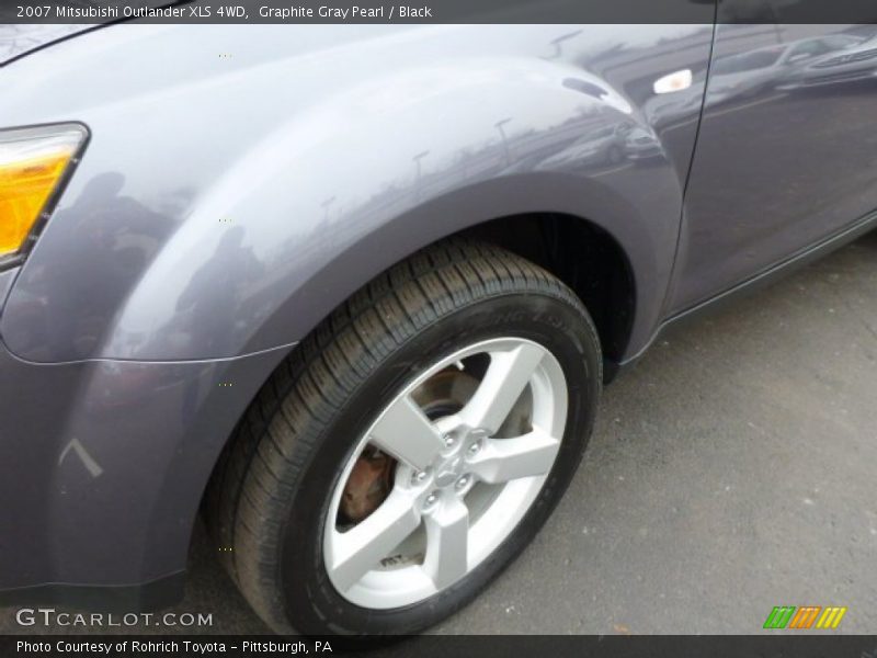 Graphite Gray Pearl / Black 2007 Mitsubishi Outlander XLS 4WD
