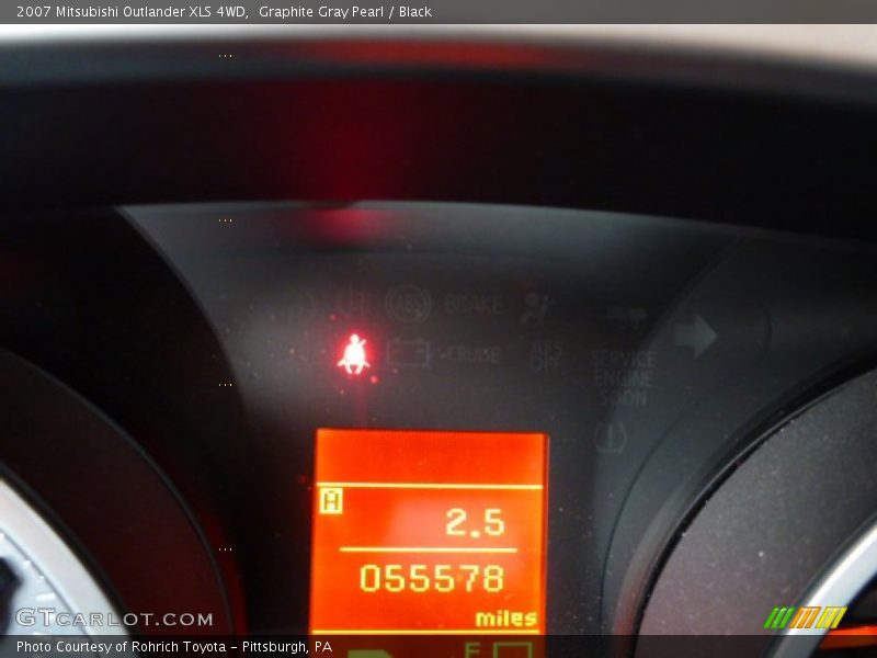 Graphite Gray Pearl / Black 2007 Mitsubishi Outlander XLS 4WD