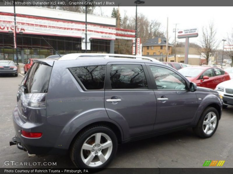 Graphite Gray Pearl / Black 2007 Mitsubishi Outlander XLS 4WD