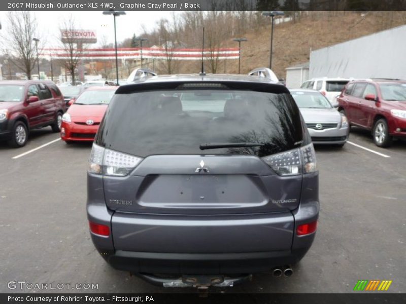 Graphite Gray Pearl / Black 2007 Mitsubishi Outlander XLS 4WD