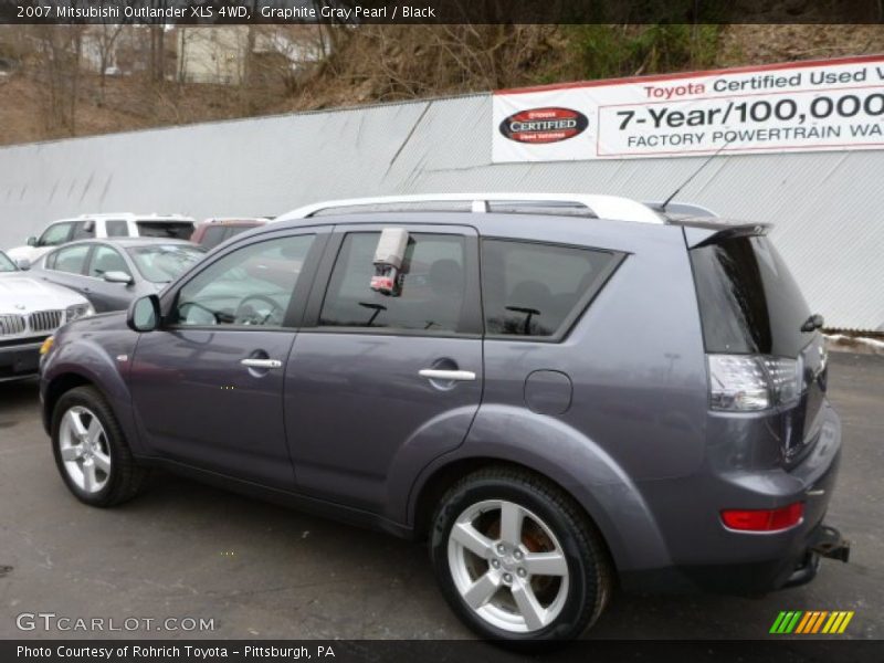 Graphite Gray Pearl / Black 2007 Mitsubishi Outlander XLS 4WD