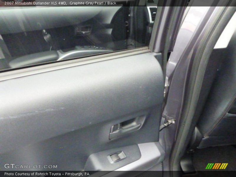 Graphite Gray Pearl / Black 2007 Mitsubishi Outlander XLS 4WD
