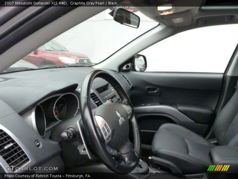 Graphite Gray Pearl / Black 2007 Mitsubishi Outlander XLS 4WD