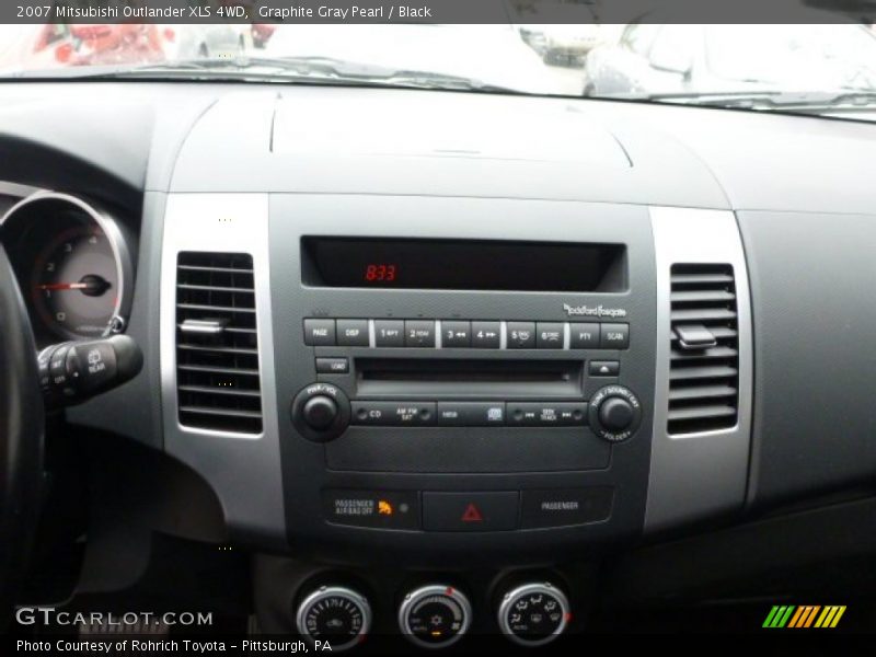 Graphite Gray Pearl / Black 2007 Mitsubishi Outlander XLS 4WD