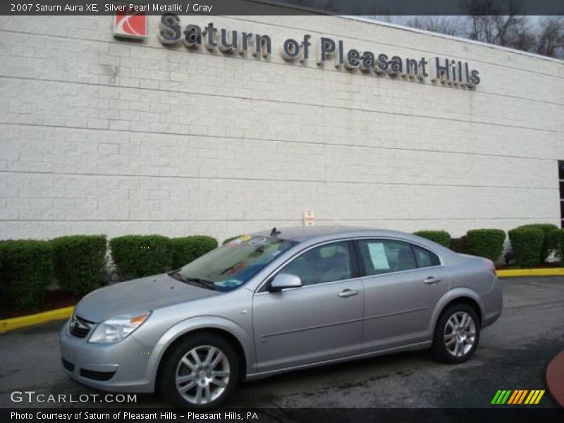 Silver Pearl Metallic / Gray 2007 Saturn Aura XE
