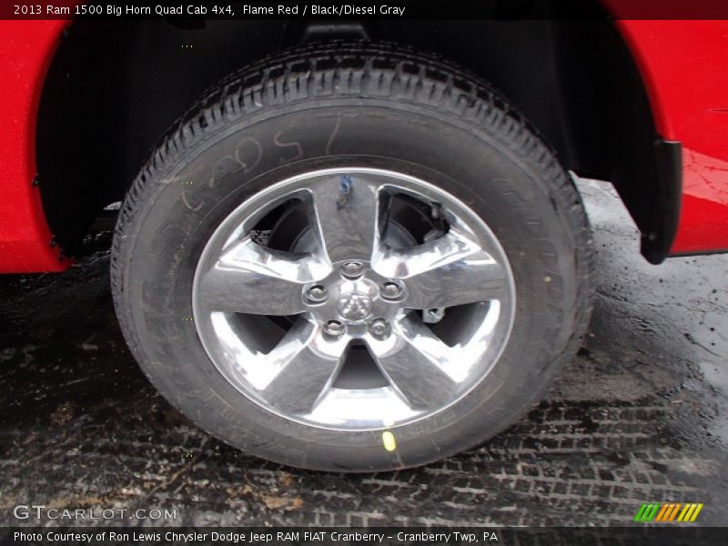 Flame Red / Black/Diesel Gray 2013 Ram 1500 Big Horn Quad Cab 4x4