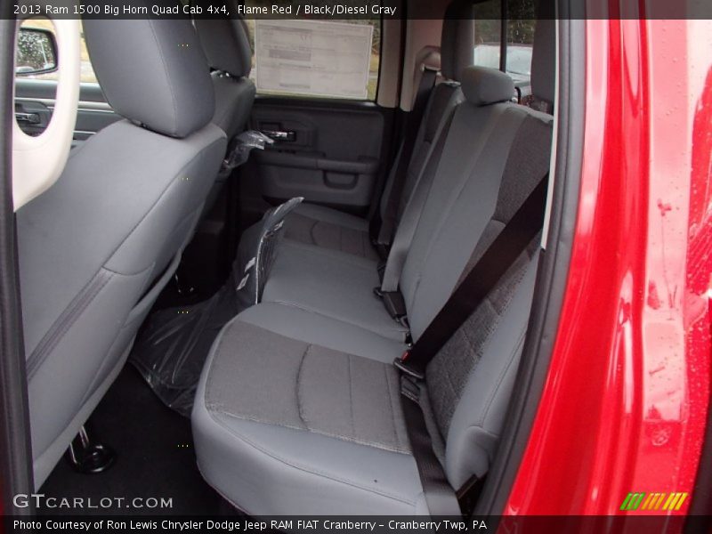 Flame Red / Black/Diesel Gray 2013 Ram 1500 Big Horn Quad Cab 4x4