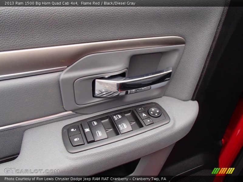 Flame Red / Black/Diesel Gray 2013 Ram 1500 Big Horn Quad Cab 4x4