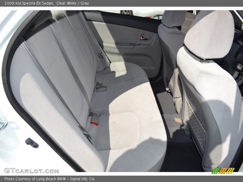 Clear White / Gray 2009 Kia Spectra EX Sedan