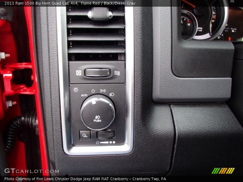 Flame Red / Black/Diesel Gray 2013 Ram 1500 Big Horn Quad Cab 4x4