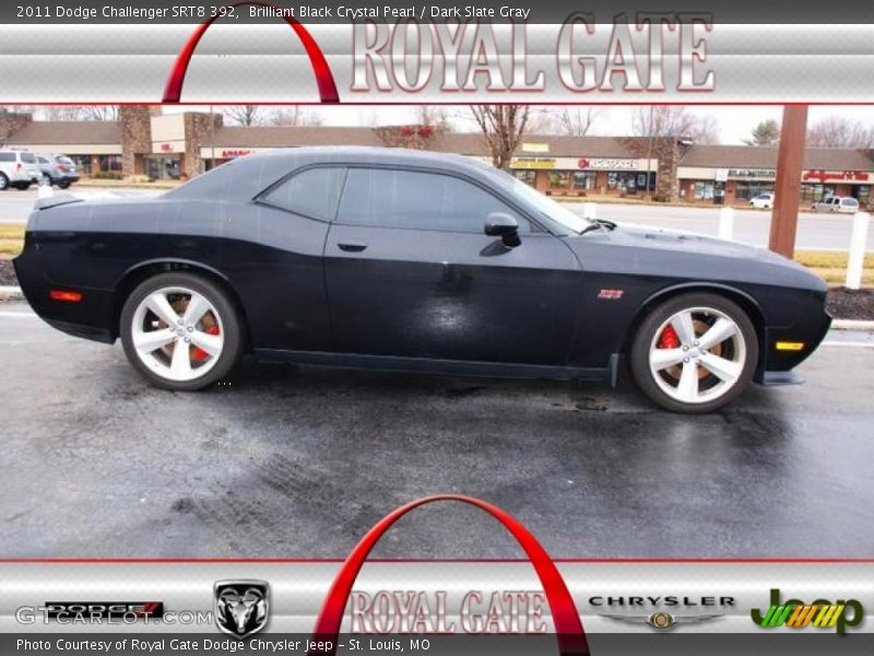 Brilliant Black Crystal Pearl / Dark Slate Gray 2011 Dodge Challenger SRT8 392