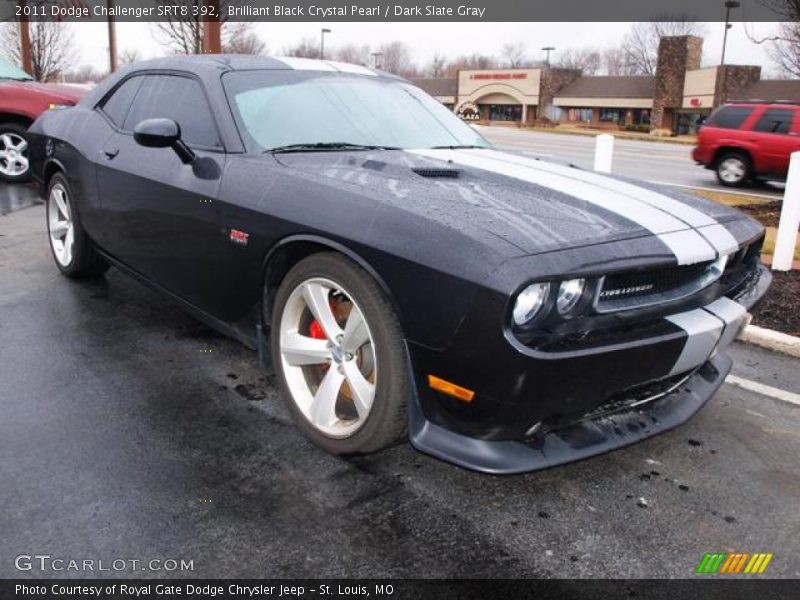 Brilliant Black Crystal Pearl / Dark Slate Gray 2011 Dodge Challenger SRT8 392