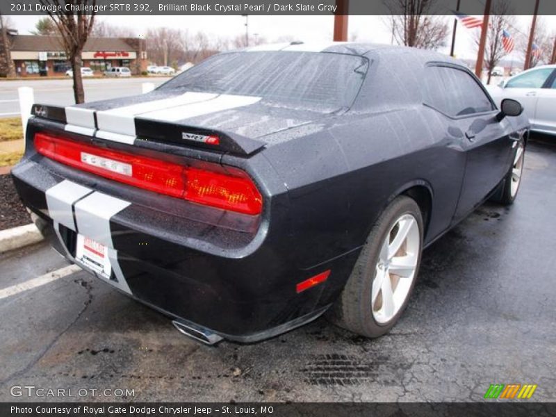 Brilliant Black Crystal Pearl / Dark Slate Gray 2011 Dodge Challenger SRT8 392