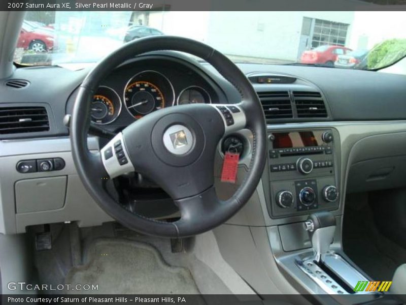 Silver Pearl Metallic / Gray 2007 Saturn Aura XE