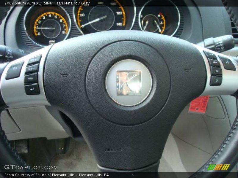 Silver Pearl Metallic / Gray 2007 Saturn Aura XE