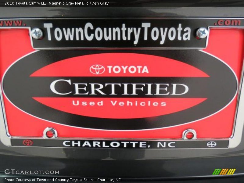 Magnetic Gray Metallic / Ash Gray 2010 Toyota Camry LE