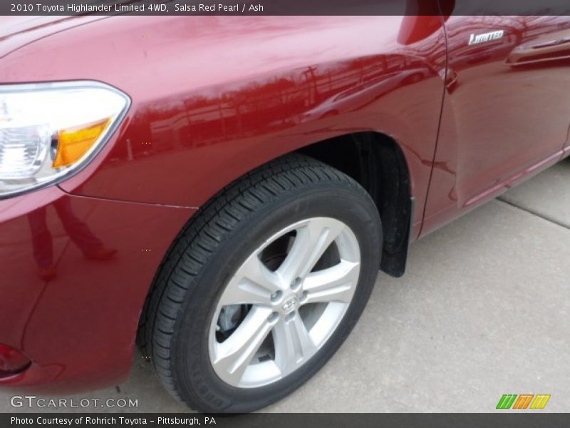 Salsa Red Pearl / Ash 2010 Toyota Highlander Limited 4WD